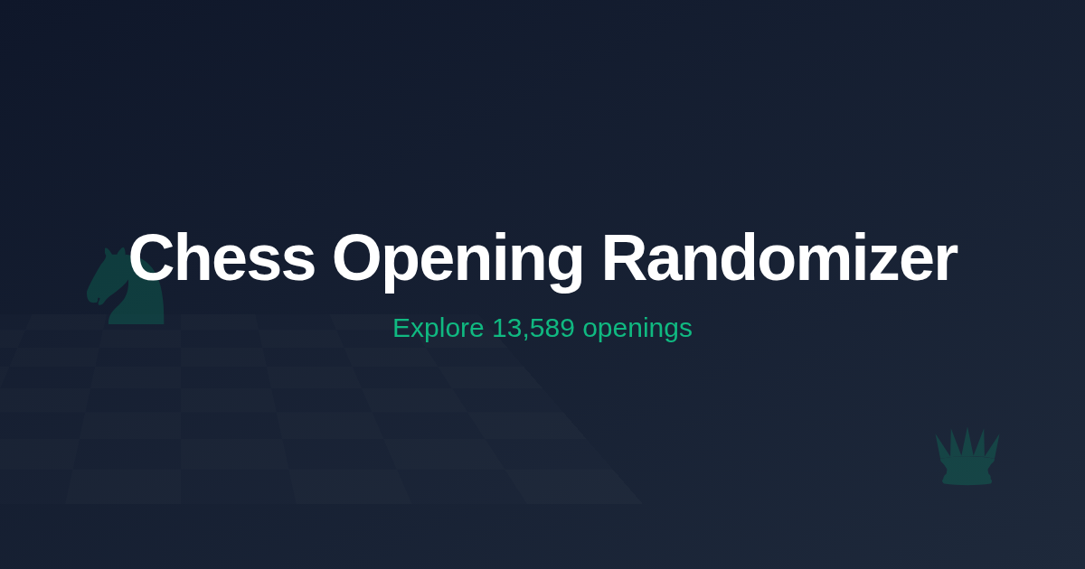 Home | Chess Opening Randomizer